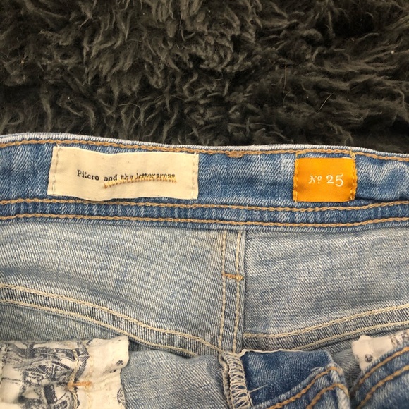 Anthropologie Pilcro Hyphen Denim Shorts Size 25 - Picture 3 of 4